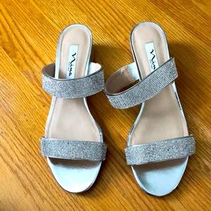 Nina New York Silver Georgia sandals